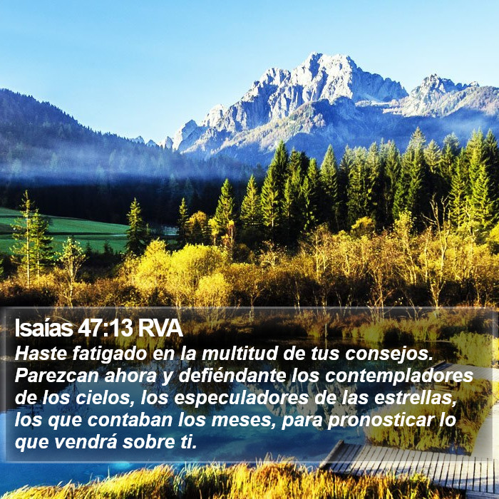 Isaías 47:13 RVA Bible Study
