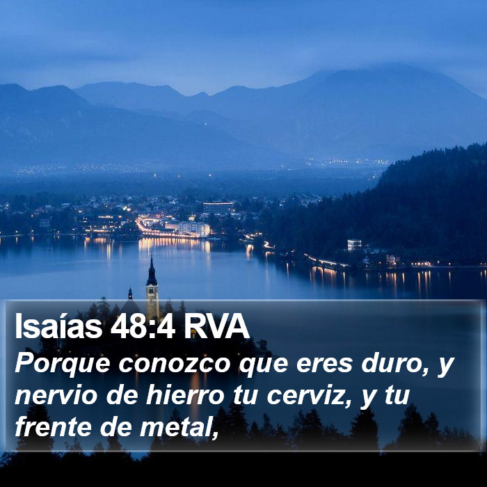 Isaías 48:4 RVA Bible Study