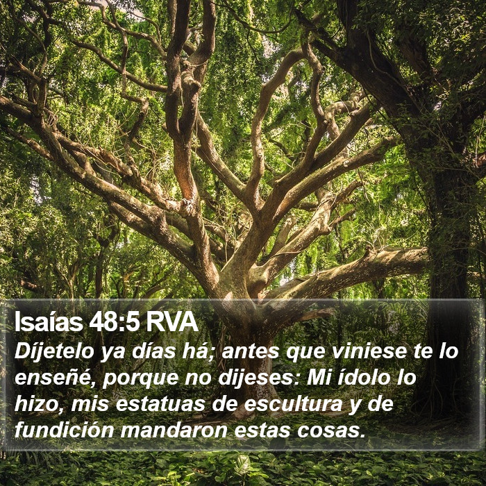 Isaías 48:5 RVA Bible Study