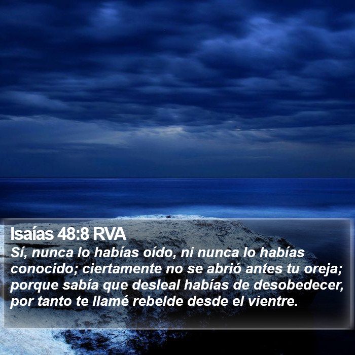 Isaías 48:8 RVA Bible Study