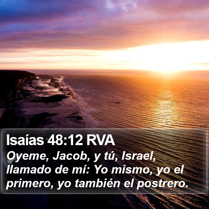 Isaías 48:12 RVA Bible Study