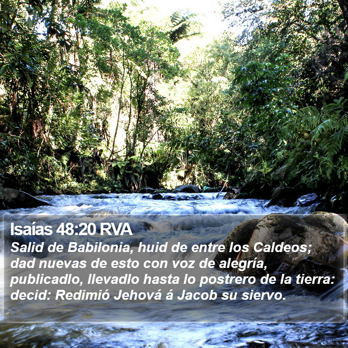 Isaías 48:20 RVA Bible Study