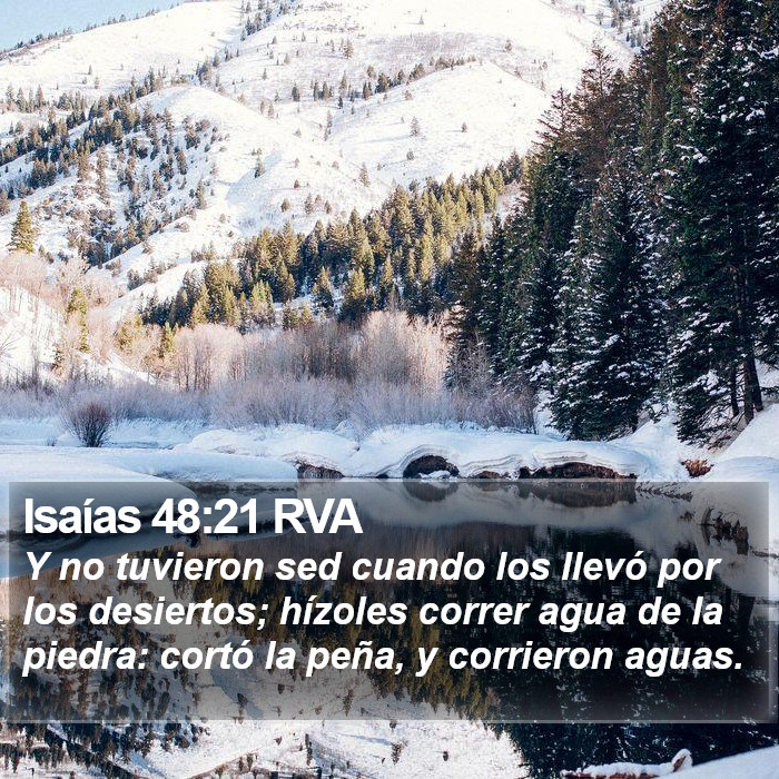 Isaías 48:21 RVA Bible Study