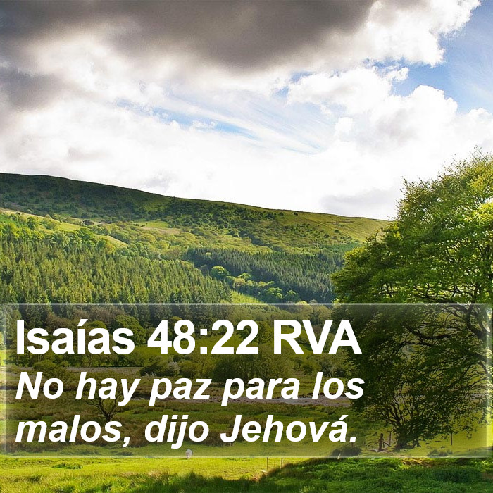 Isaías 48:22 RVA Bible Study