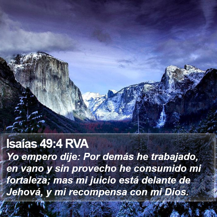 Isaías 49:4 RVA Bible Study