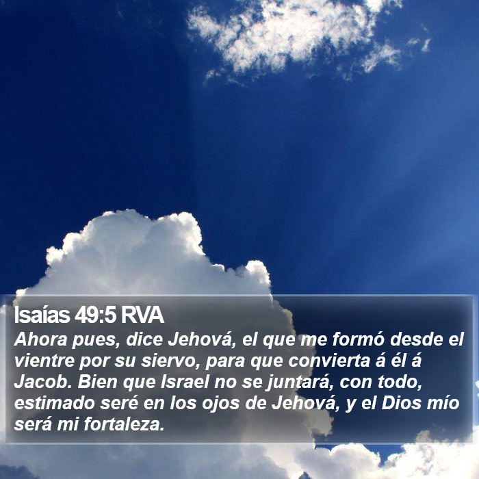 Isaías 49:5 RVA Bible Study