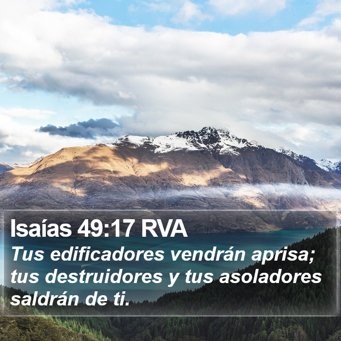 Isaías 49:17 RVA Bible Study