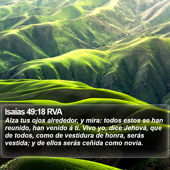 Isaías 49:18 RVA Bible Study