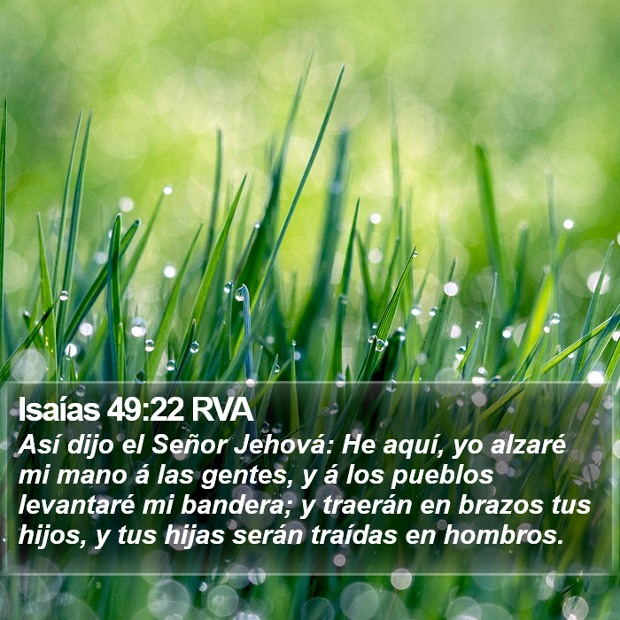 Isaías 49:22 RVA Bible Study