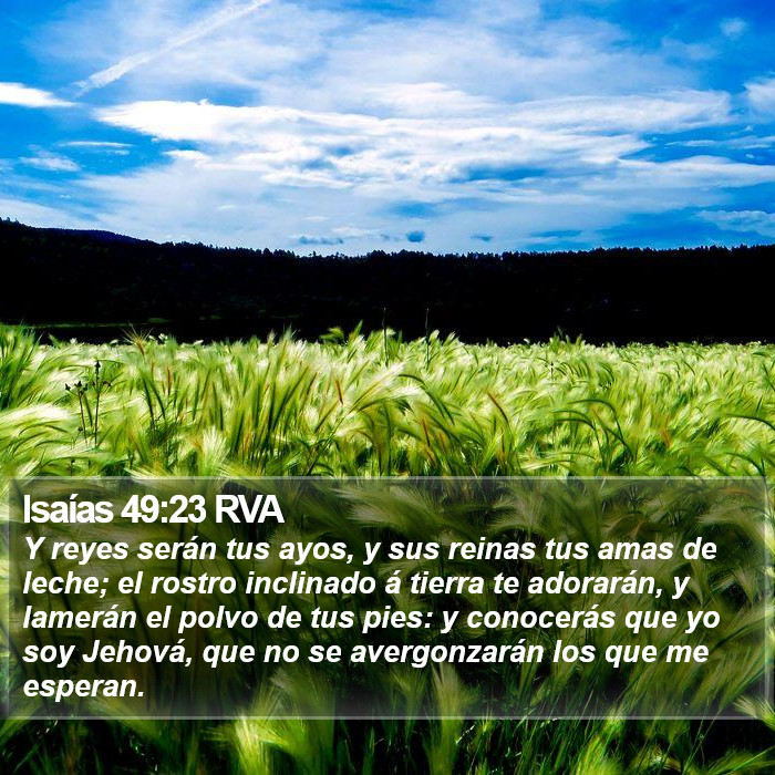 Isaías 49:23 RVA Bible Study