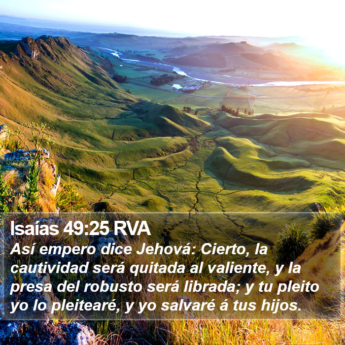 Isaías 49:25 RVA Bible Study