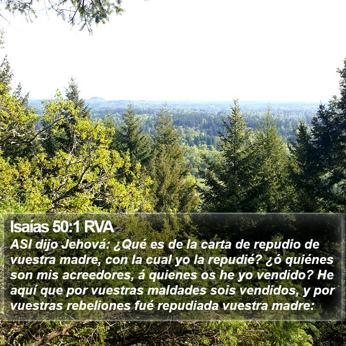 Isaías 50:1 RVA Bible Study