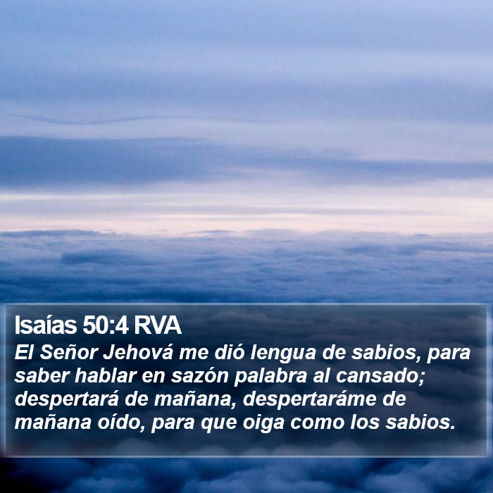 Isaías 50:4 RVA Bible Study