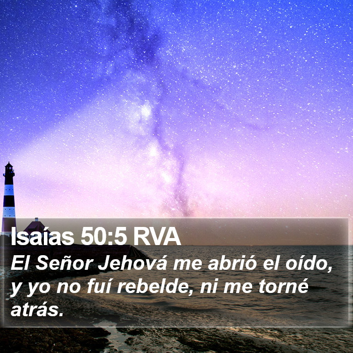 Isaías 50:5 RVA Bible Study