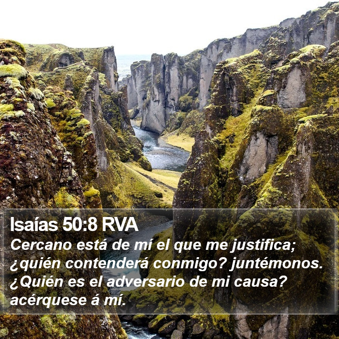 Isaías 50:8 RVA Bible Study