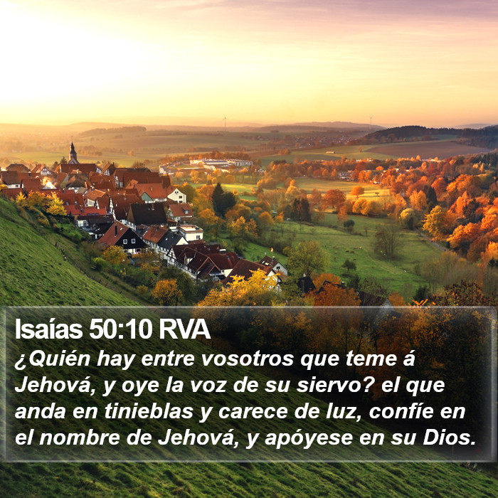 Isaías 50:10 RVA Bible Study