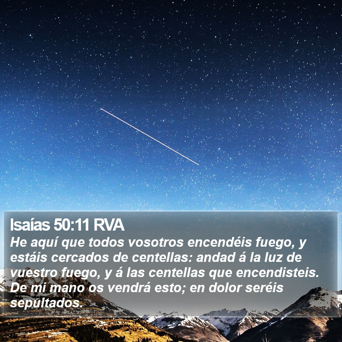 Isaías 50:11 RVA Bible Study