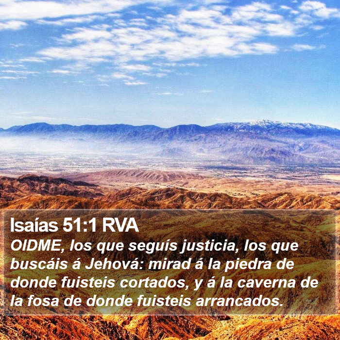 Isaías 51:1 RVA Bible Study