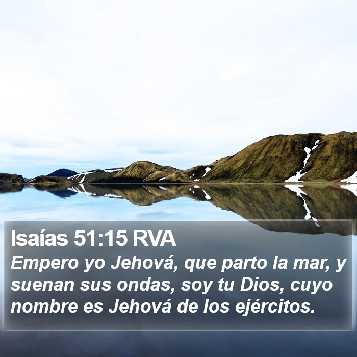 Isaías 51:15 RVA Bible Study