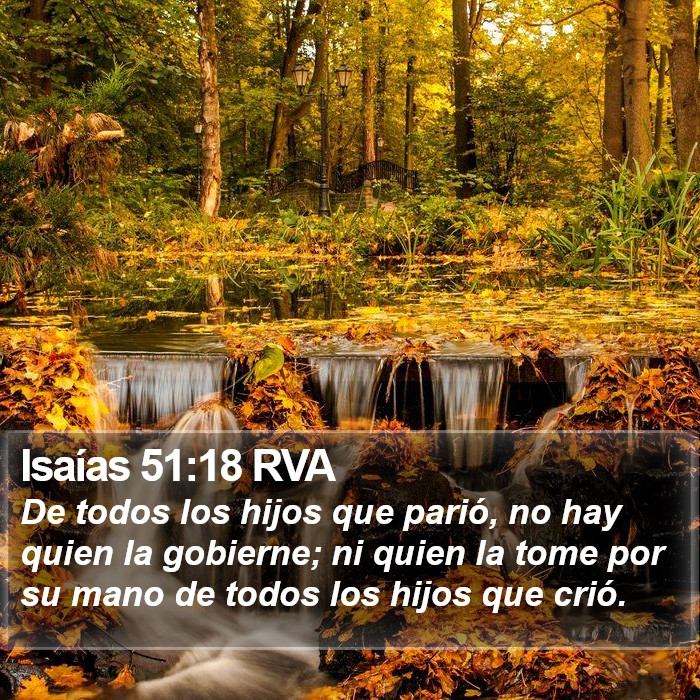 Isaías 51:18 RVA Bible Study