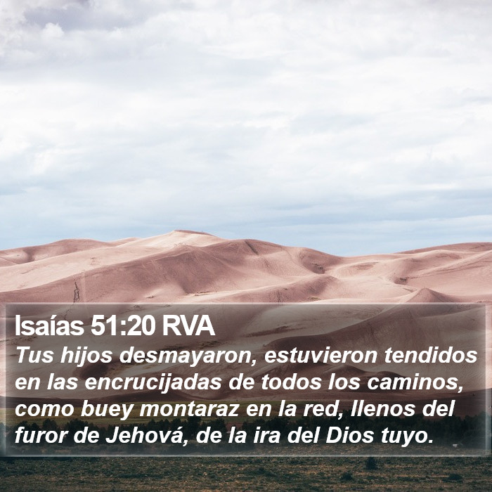 Isaías 51:20 RVA Bible Study