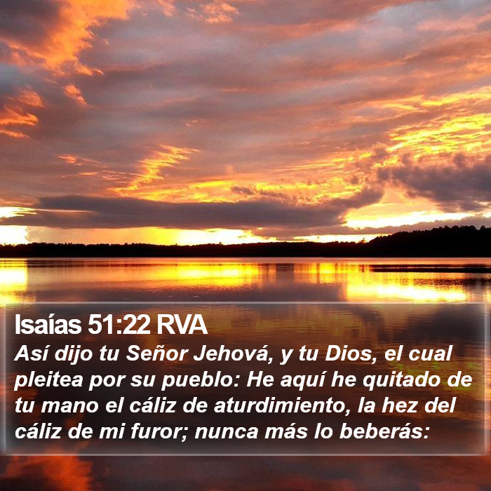 Isaías 51:22 RVA Bible Study