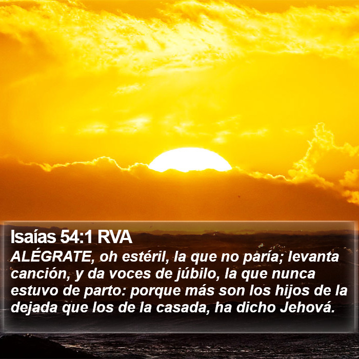 Isaías 54:1 RVA Bible Study