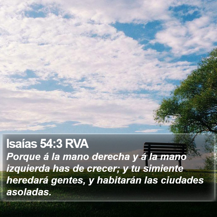 Isaías 54:3 RVA Bible Study