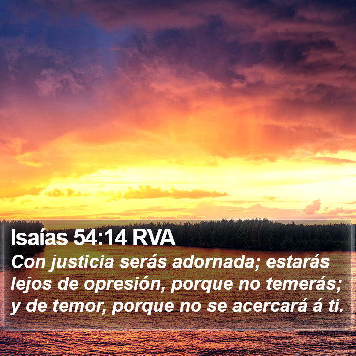 Isaías 54:14 RVA Bible Study