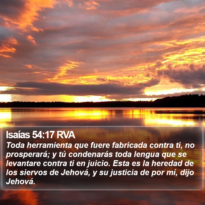 Isaías 54:17 RVA Bible Study