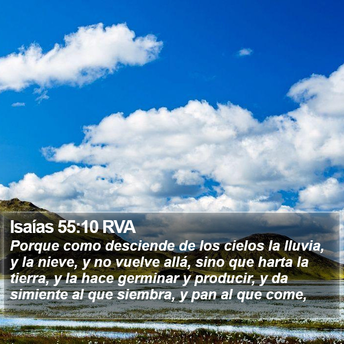 Isaías 55:10 RVA Bible Study