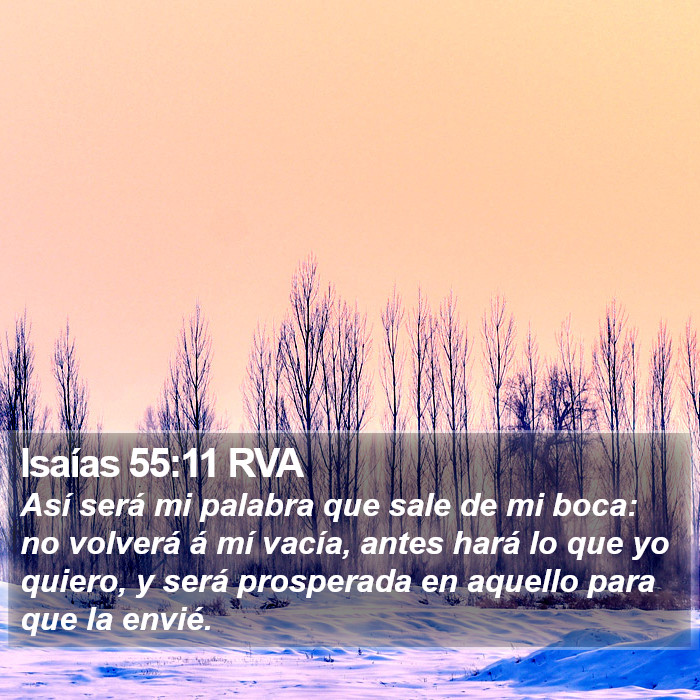 Isaías 55:11 RVA Bible Study