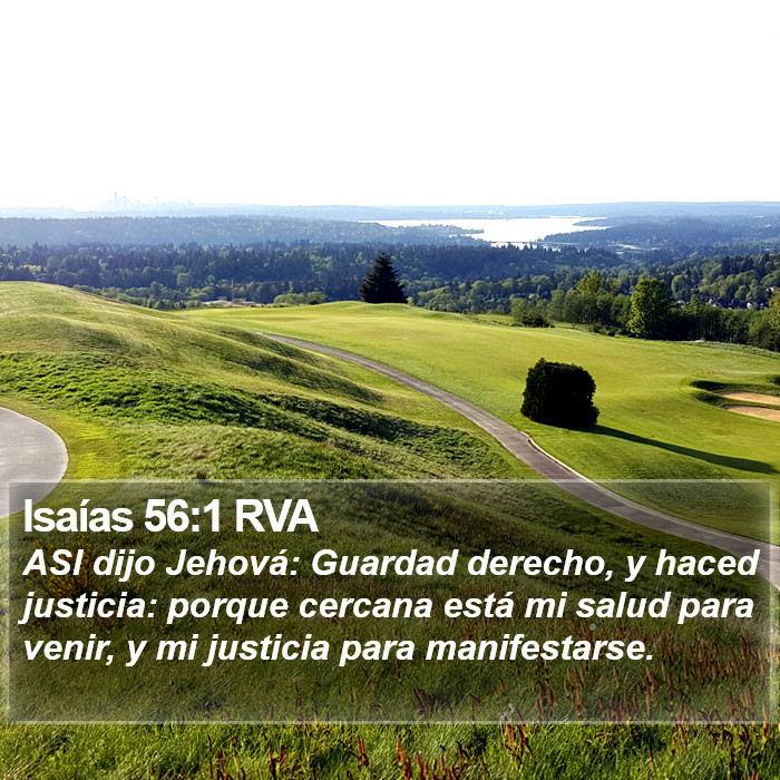 Isaías 56:1 RVA Bible Study