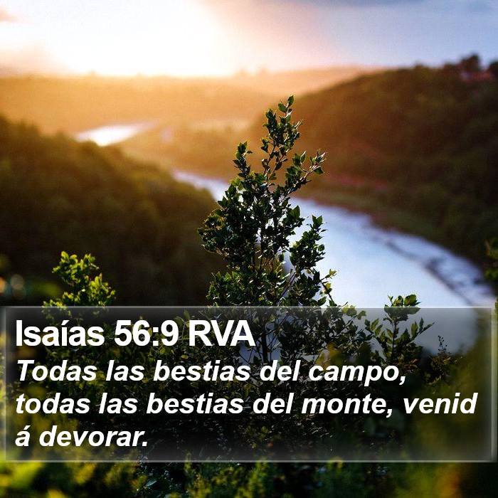 Isaías 56:9 RVA Bible Study