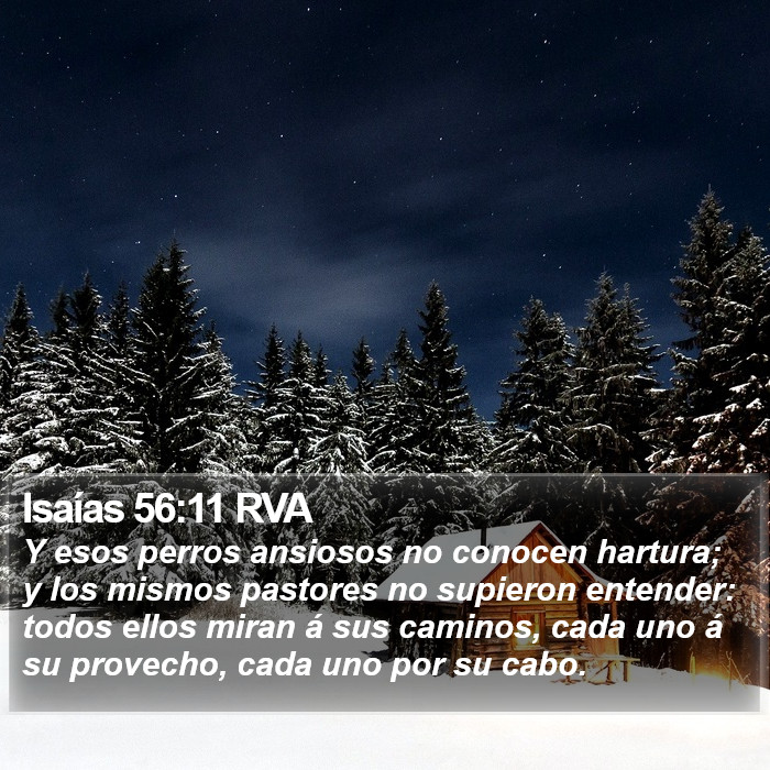 Isaías 56:11 RVA Bible Study