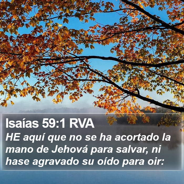 Isaías 59:1 RVA Bible Study