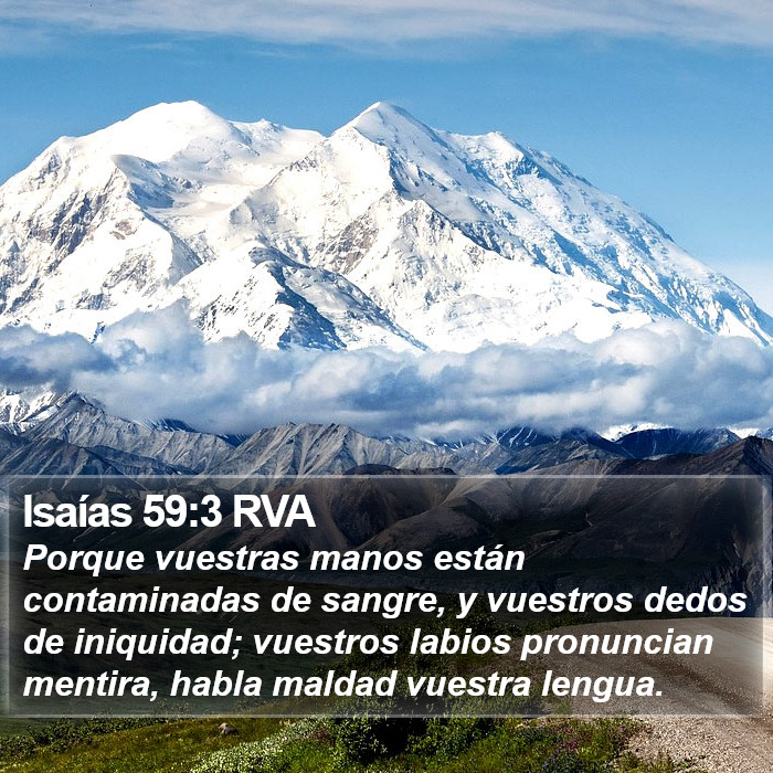 Isaías 59:3 RVA Bible Study