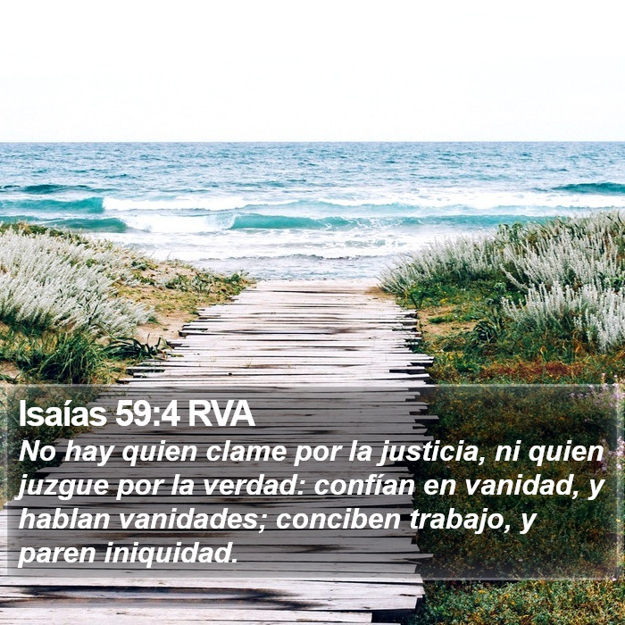 Isaías 59:4 RVA Bible Study