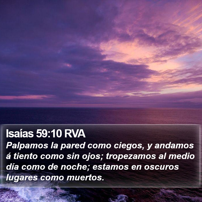 Isaías 59:10 RVA Bible Study