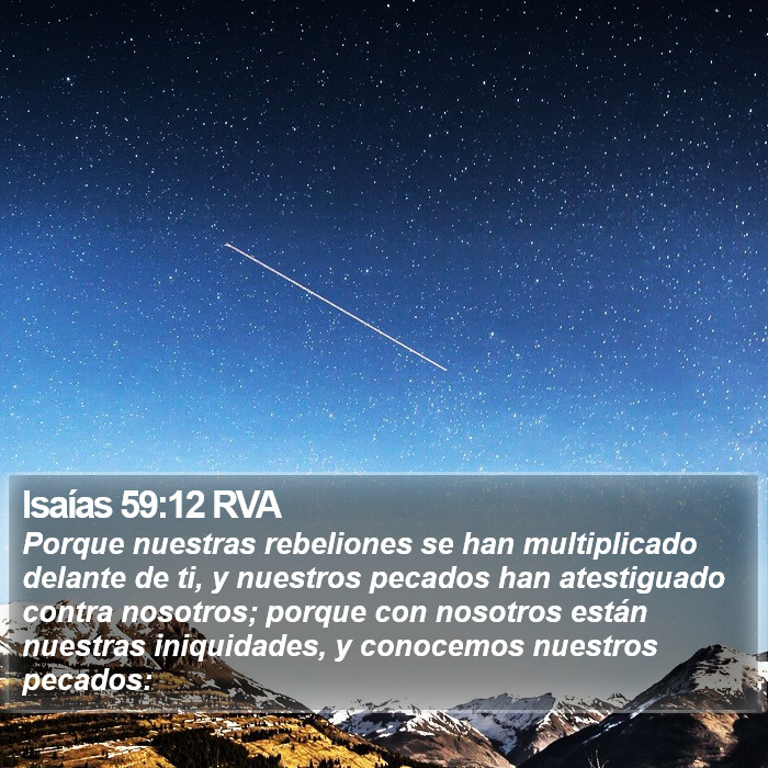 Isaías 59:12 RVA Bible Study