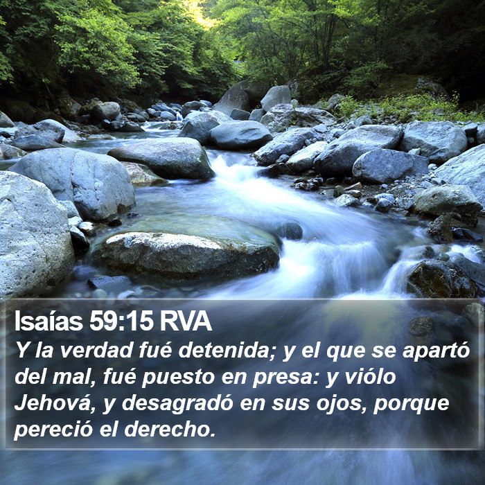 Isaías 59:15 RVA Bible Study