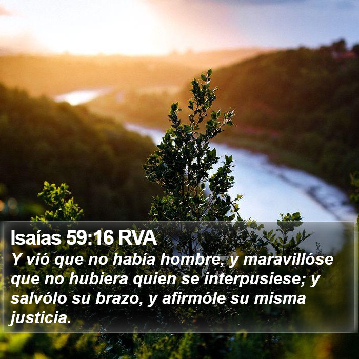 Isaías 59:16 RVA Bible Study