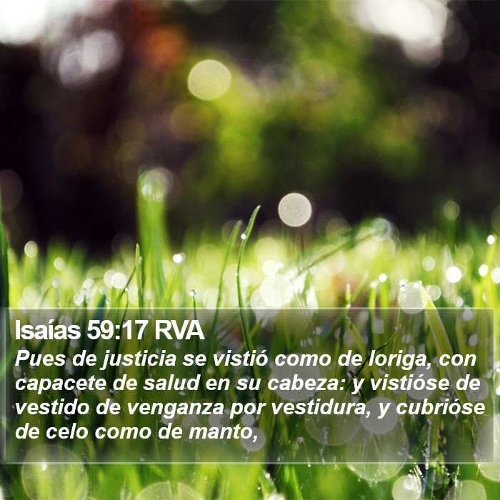 Isaías 59:17 RVA Bible Study