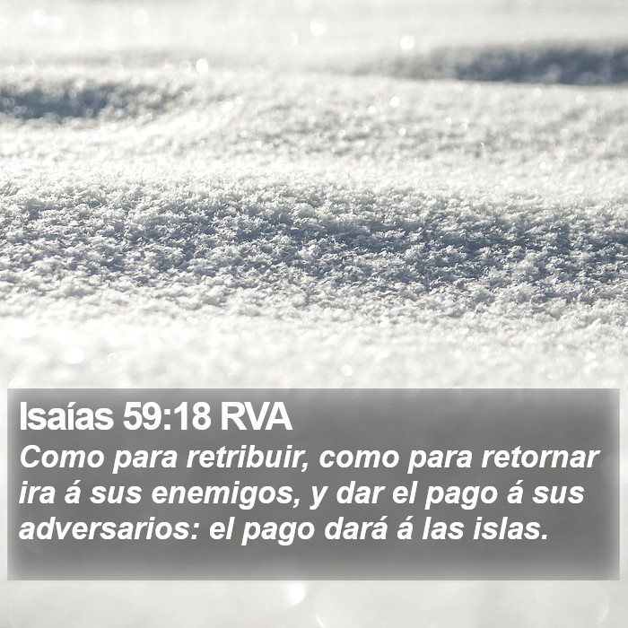 Isaías 59:18 RVA Bible Study