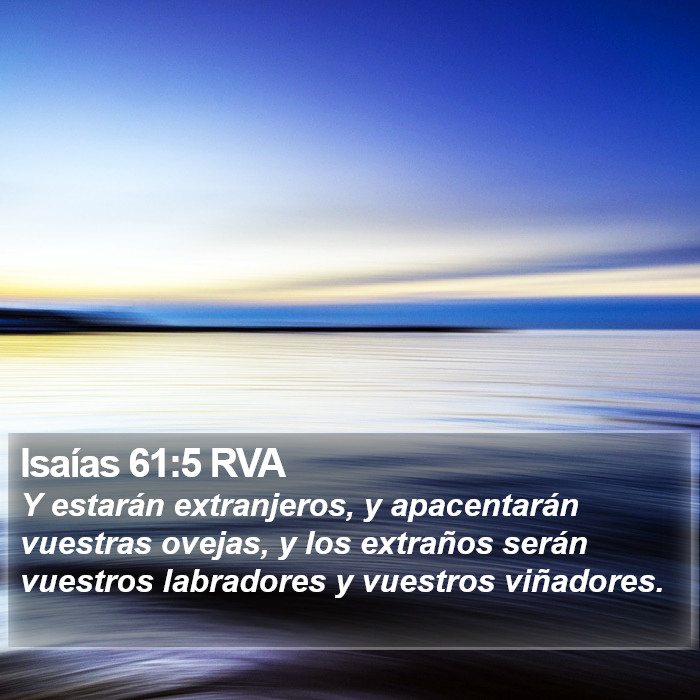 Isaías 61:5 RVA Bible Study