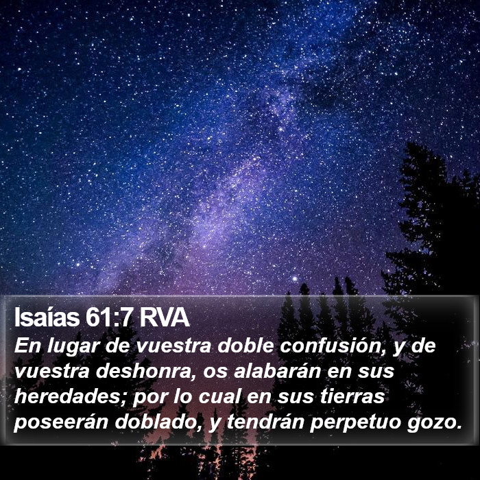 Isaías 61:7 RVA Bible Study