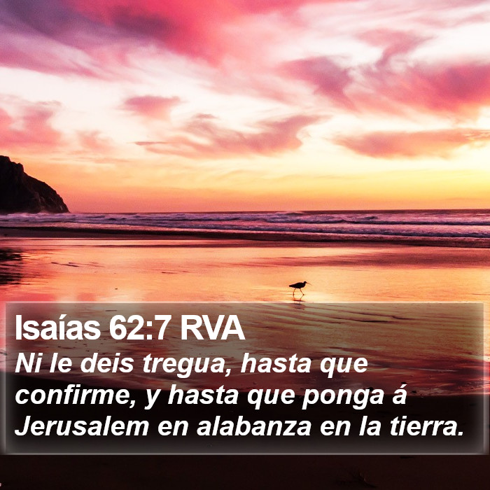 Isaías 62:7 RVA Bible Study