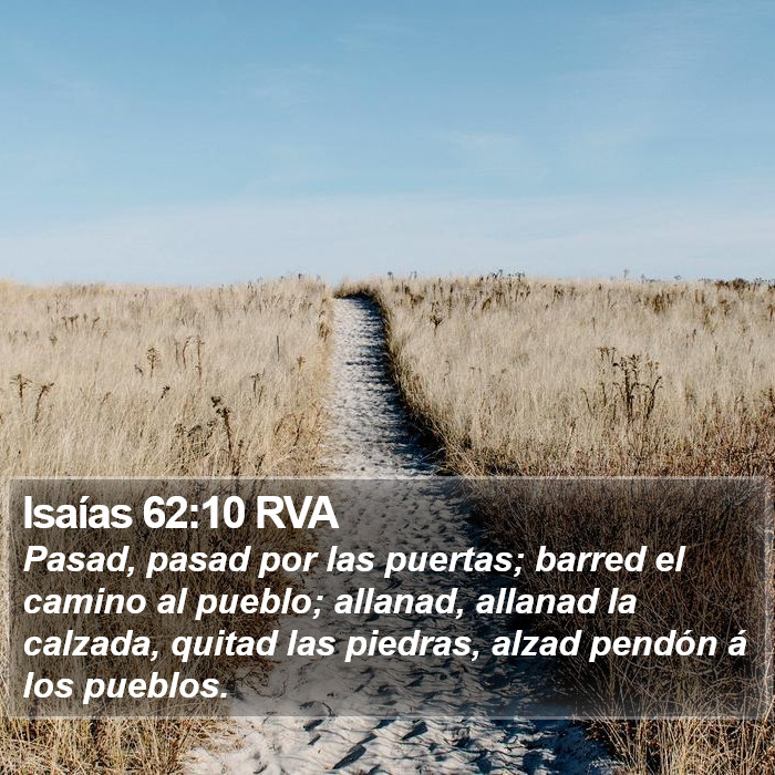 Isaías 62:10 RVA Bible Study