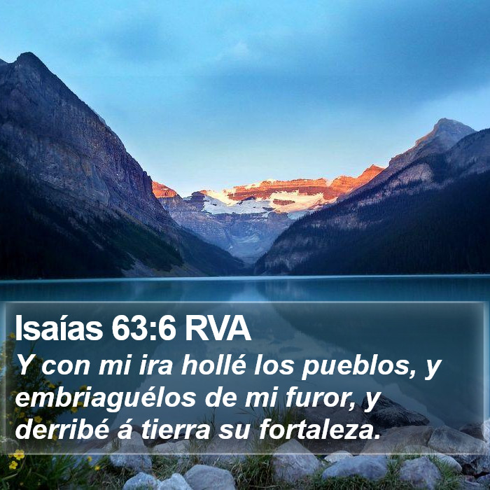 Isaías 63:6 RVA Bible Study