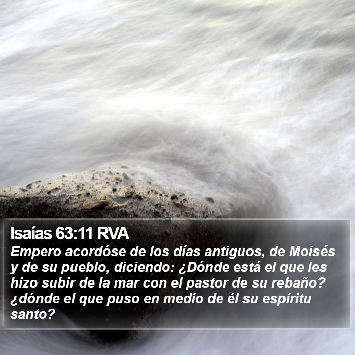 Isaías 63:11 RVA Bible Study